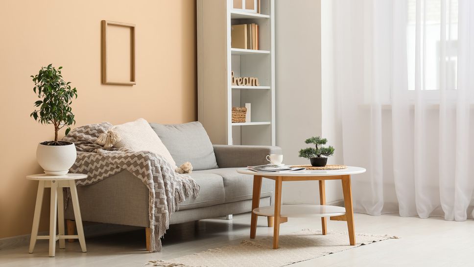 living room with a window upgrade