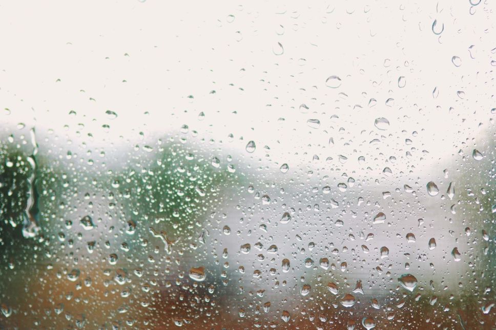 a window in monsoon season